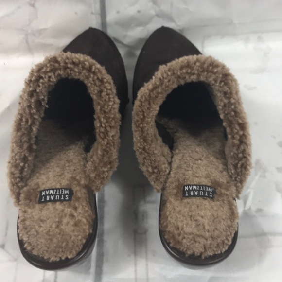 Size 6.5 Stuart weitzman Swede shoes. Brown - Picture 1 of 8